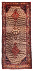 Vintage Hand-knotted Runner Rug 3’9″ x 9’2″ Traditional Oriental Wool Carpet
