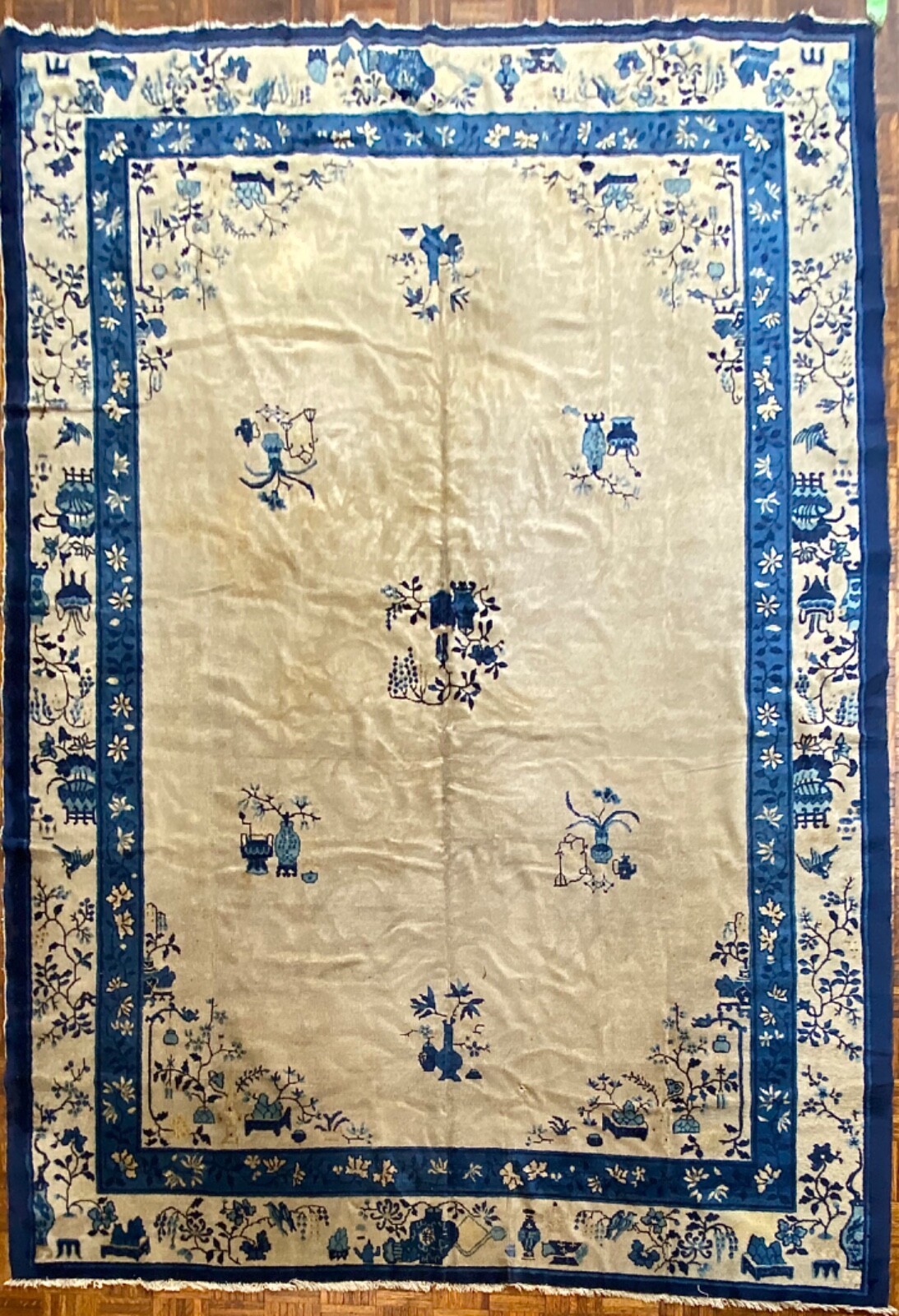 Antique Peking Chinese Carpet , ca. 1900; 8ft. x 11ft. gallery