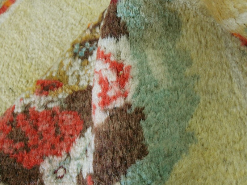 Antique Turkish Oushak Rug with Floral Bouquet Medallions, c- 1900–1920 #16596 gallery