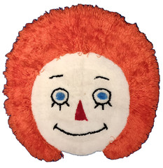 VTG * CUTE * Raggedy Ann’s Face Bath or Throw Rug 26” Wide by 27” Tall