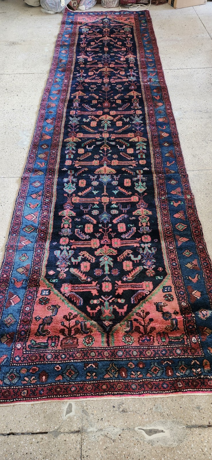 Antique Middle Eastern Runner C 1890 3x14 Ft. (3'2 "X1 3'3) C 1890 gallery