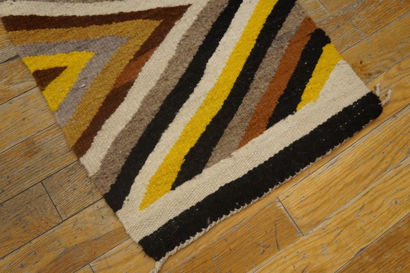 1'x2' Small Square Tribal Antique Geometric Native American Navajo Flatweave Rug gallery