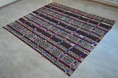 6×7 Rug Kurdish Rug Wool Rug Neutral Color Rug Turkish Kilim Area Rug 5.9 x 7 ft