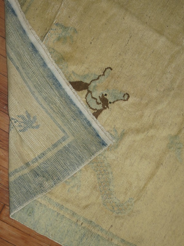 Antique Chinese Peking Dragon Rug Size 6'X8'9'' gallery