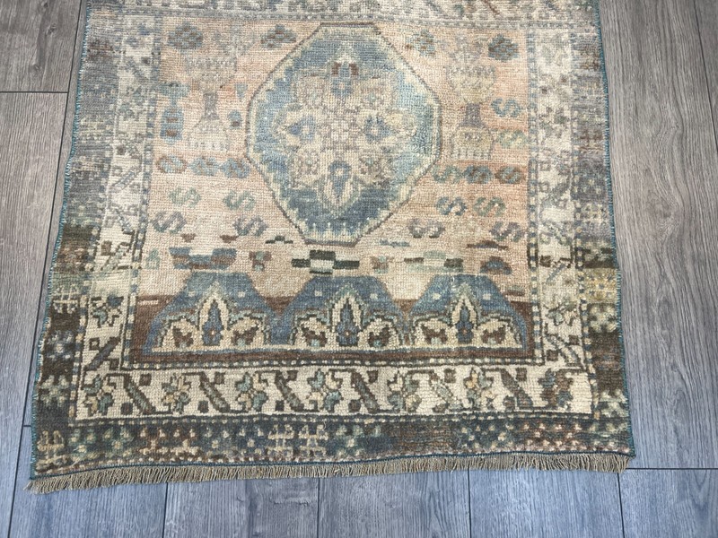 Orange Persian Rug, Handmade Rug, Oriental Rug, Bohemian Rug, 2.6 x 4.7 ft gallery