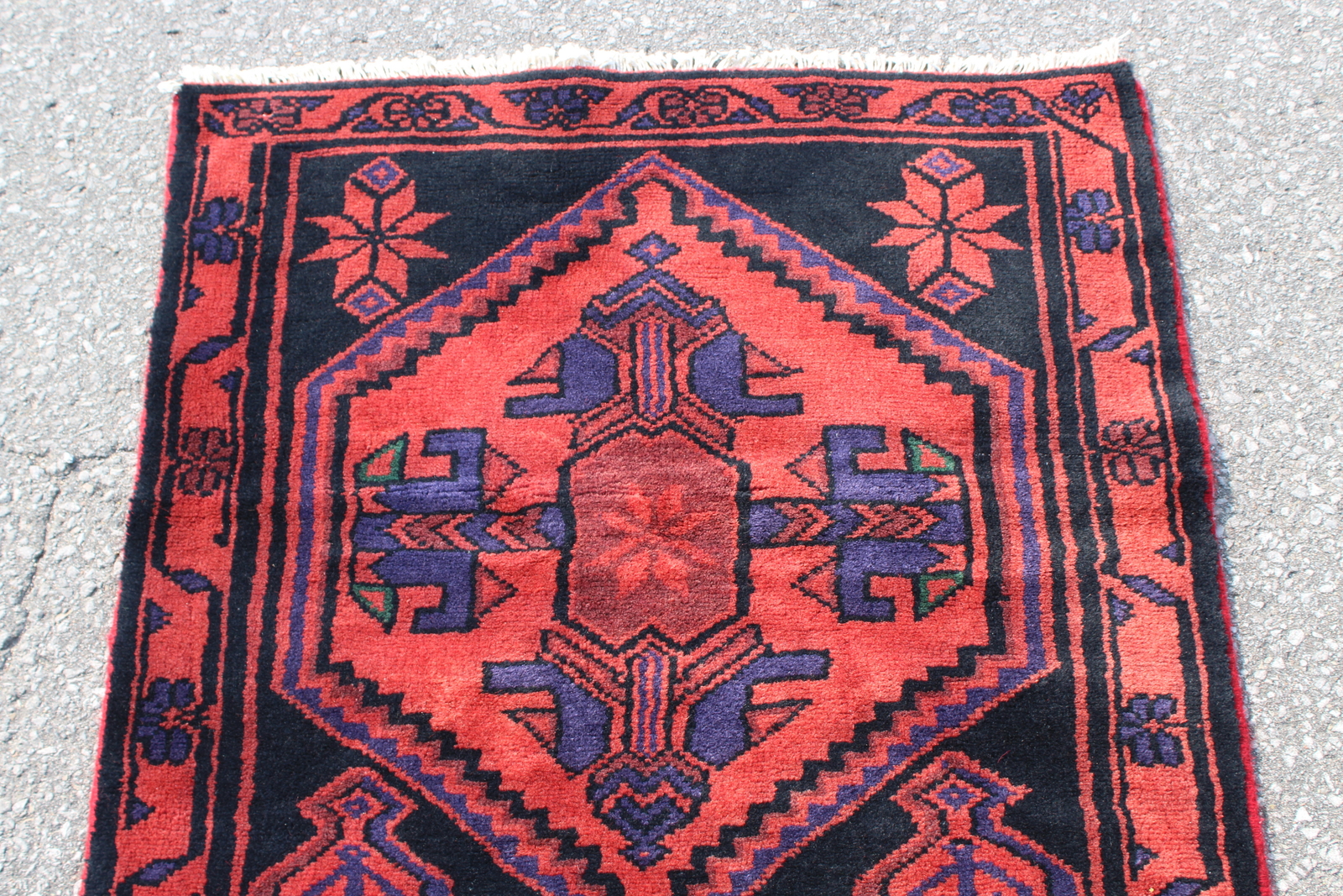 Tribal Vintage Colorful Afghan 2' 10" x 6' 12" Pink Handmade Area Rug gallery