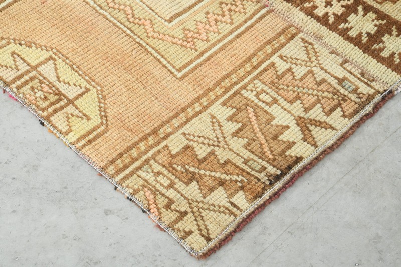 2x3 rug, door mat handmade vintage small turkish rug, muted oushak mini rug,762 gallery