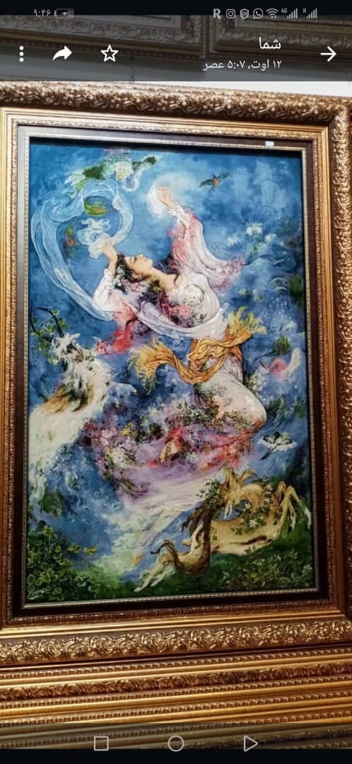 Superb Exquisite Hand Knotted Silk Pictorial Rug 70cm * 110cm gallery