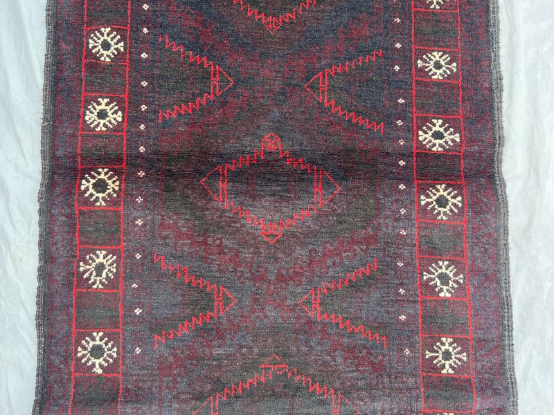 2'10 x 8'10 Vintage Afghan Baluchi Runner Rug Handmade Wool Tribal Area Carpet gallery