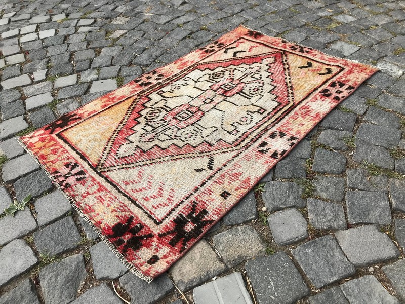 Handmade Rug Turkish Area Rug Vintage Rug Oushak Rug Antique Rug Bohemian Rug gallery