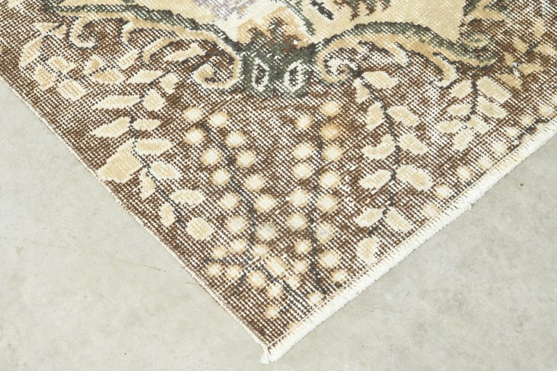 6x9 Turkish Antique Rug Anatolian Hand-Knotted Vintage Oushak Large Carpet,188 gallery