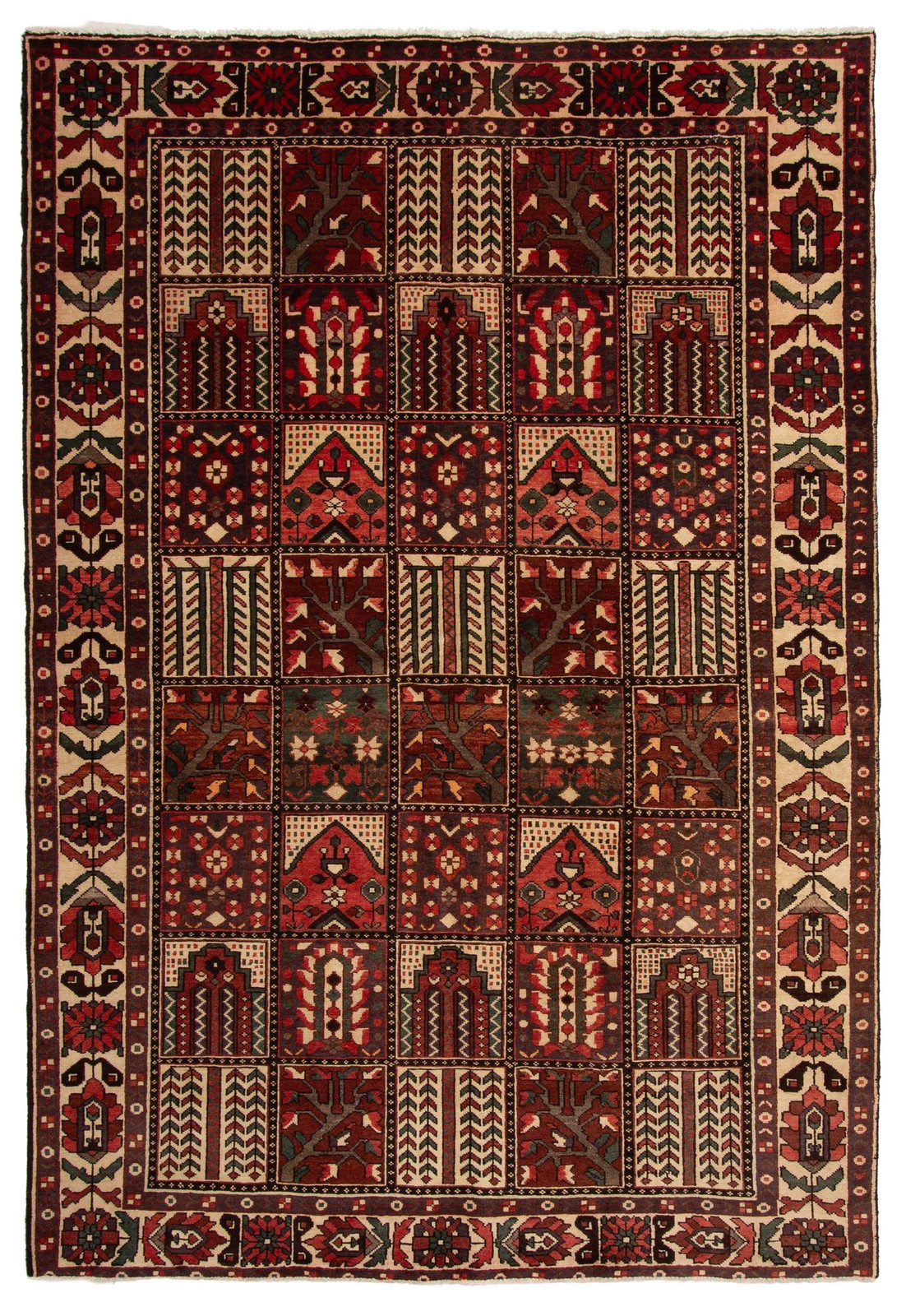 Vintage 6'9" x 10'0" Traditional Hand Knotted Vegetable Dye Wool Area Rug gallery