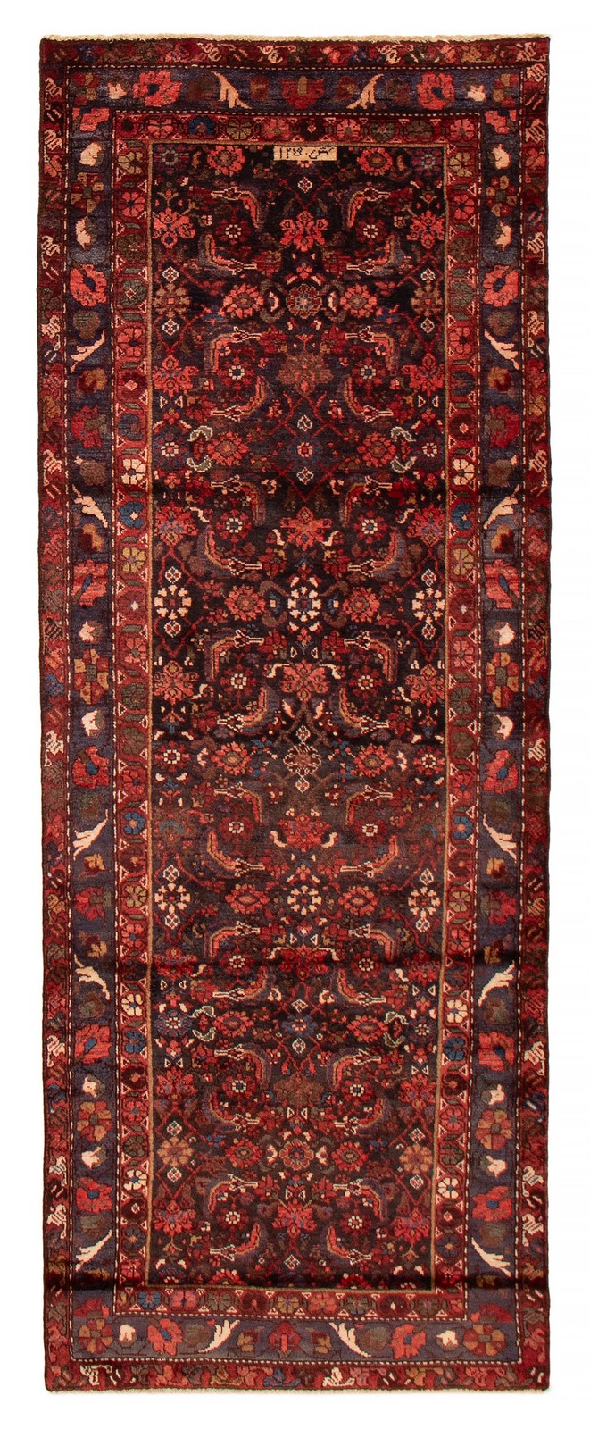 3'5" x 9'4" Vintage Hand-knotted Runner Rug Traditional Oriental Wool Carpet gallery