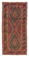 Vintage Hand-Knotted Area Rug 2’10” x 6’2″ Traditional Oriental Wool Carpet