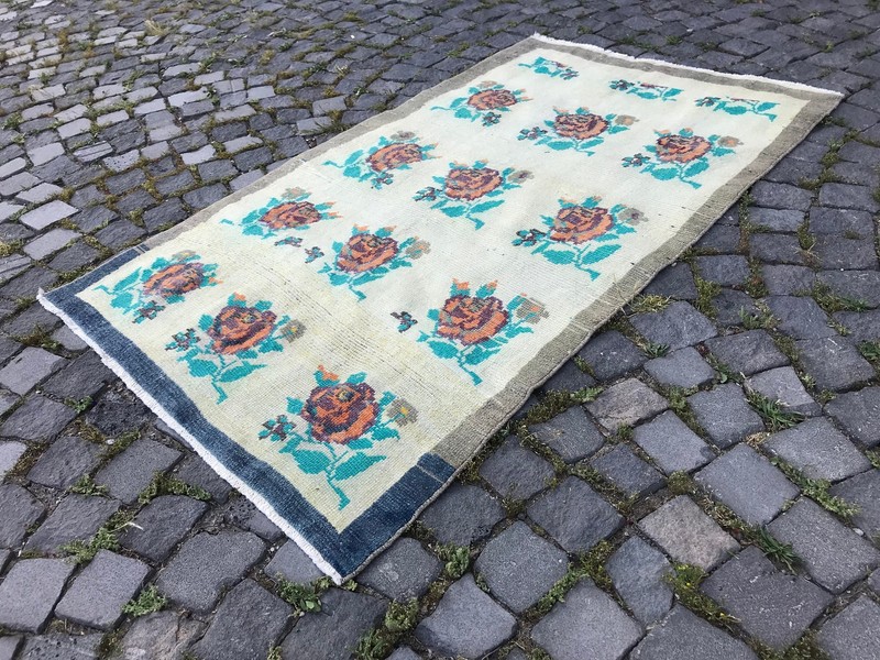 Handmade Rug Turkish Area Rug Vintage Rug Oushak Rug Antique Rug Bohemian Rug gallery
