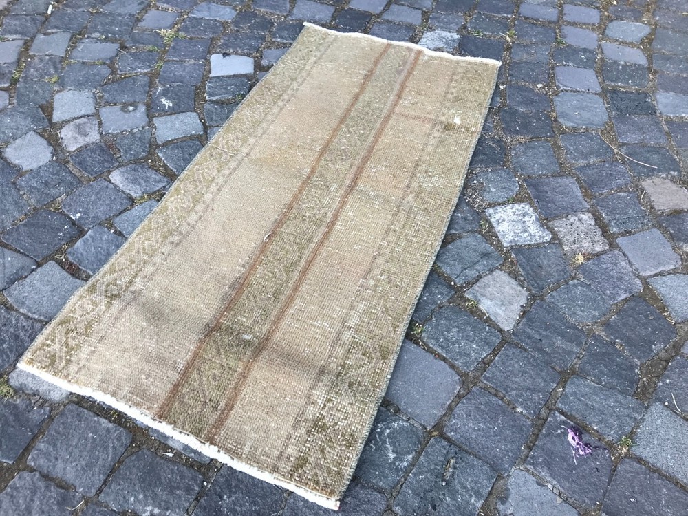 Handmade Wool Rug, Bohemian Area Rug, Turkish Vintage Rug, Home Decor, 1,7x3,6ft