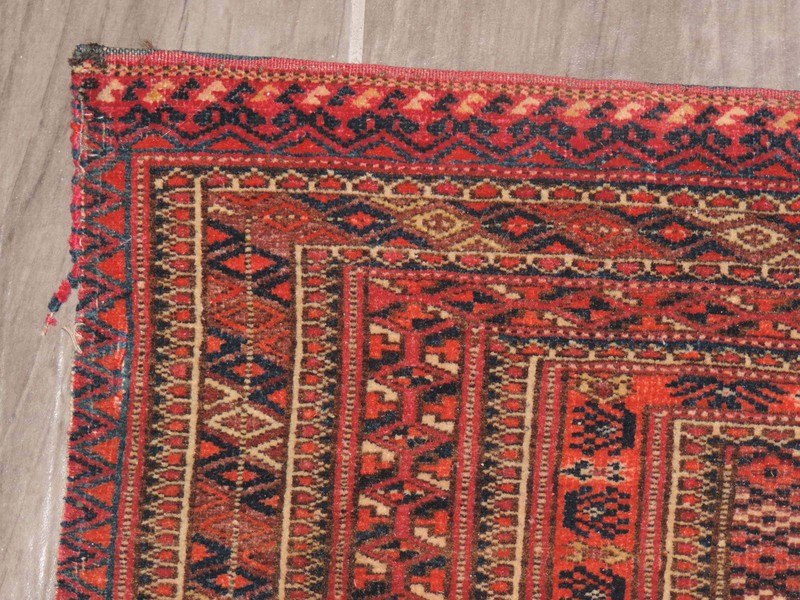 14" x 36" Antique Tekke Turkoman Wool Yamud Chuval gallery