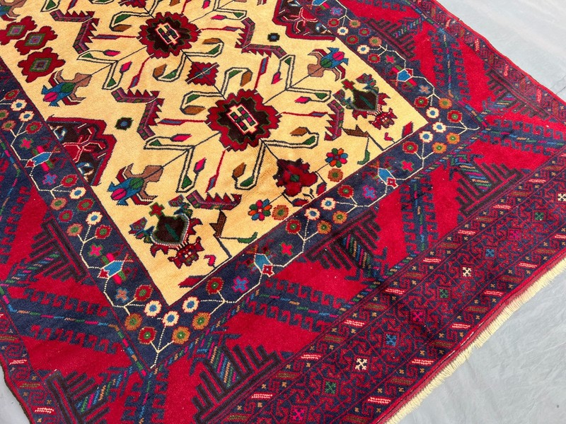 145 X 240 CM Vintage Stunning Taimani Tribal Nomad Carpet gallery