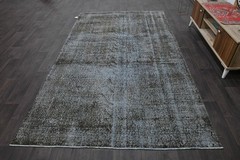 Oushak 6×10,Turkish Rug,vintage,anatolian,BLACK,kilim,Bohemian,handmade,wool