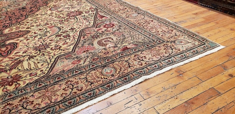 Handknotted Legendary 1960-1970s Vintage Wool Pile Muted Dye Splendid Hereke Rug gallery