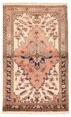 Vintage Traditional Hand-Knotted Area Rug 3’2″ x 5’0″ Oriental Wool Carpet