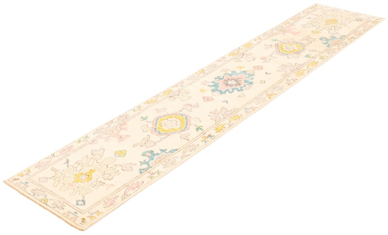 Vintage Hand-knotted Runner Rug 2'6" x 12'1" Traditional Oriental Wool Carpet gallery