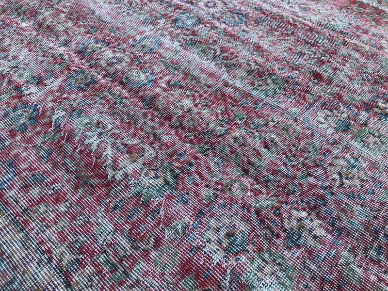 Boho Decor Rug, Oushak Kilim Rug, Turkish Vintage Rug, 5,6 x 10, ft gallery