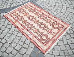 Caucasian Silk Rug 39” x 57” Caucasian Silk Sumac Kilim Fine Quality Area Rug