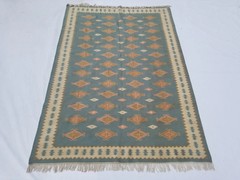 Vintage Traditional Handmade Anatolian Wool Multi Kilim Rug 9.2×6.5ft
