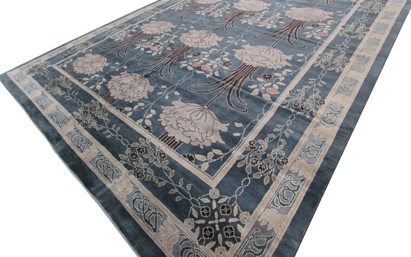 12X15 Vintage Arts & Crafts Rug Rare Art Nouveau William Morris Art Deco Rug gallery