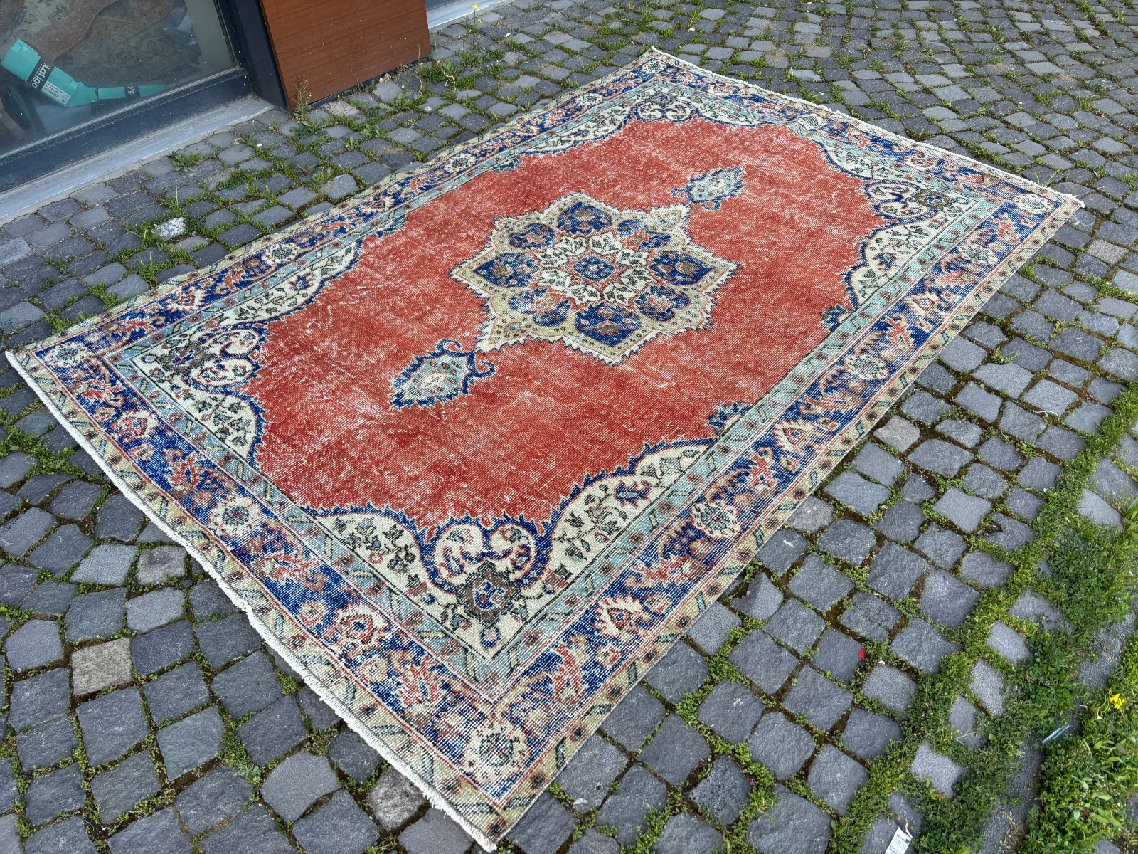 Large rug, Turkish rug, Wool rug, Vintage rug, Handmade rug | 5,7 x 8,2 ft gallery