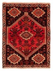 Vintage Traditional Hand-Knotted Area Rug 3’6″ x 4’8″ Oriental Wool Carpet