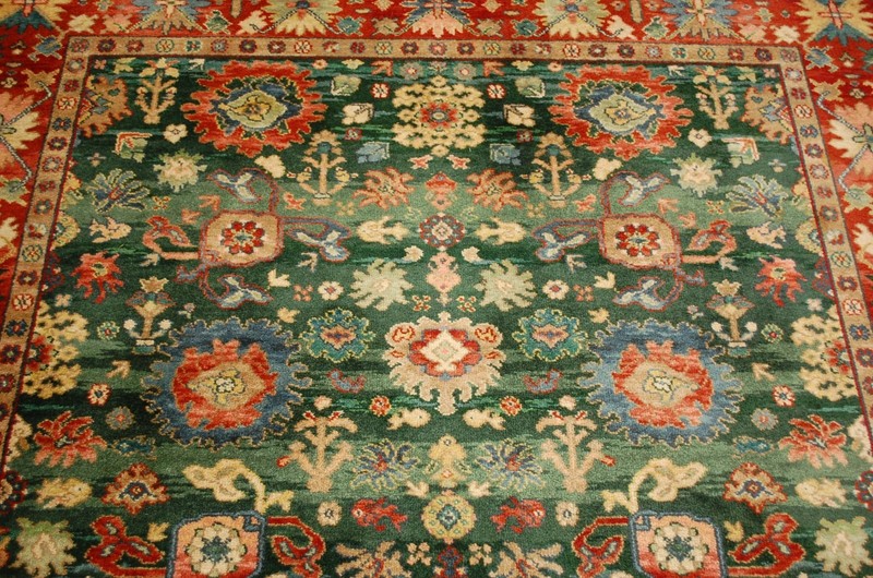 MINT AUTHENTIC AMERICAN KARASTAN KUBA DESIGN RUG 5.9x9 PATTERN # 700/797 gallery