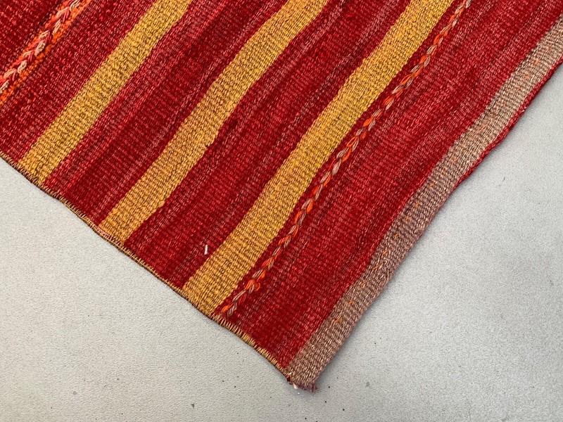 Old Turkish narrow Kilim Runner 405x49 cm shabby chic, vintage kelim gallery