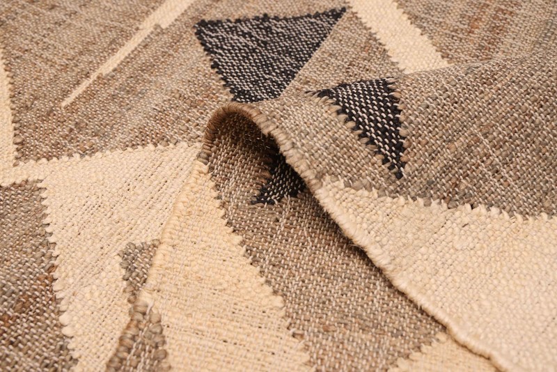 Vintage Hand Woven Area Rug 5'1" x 8'0" Traditional Jute Oriental Carpet gallery