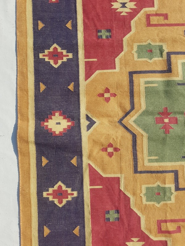 Vintage Traditional Handcrafted Turkish Kilim Rug for Home Décor 245x156 cm gallery