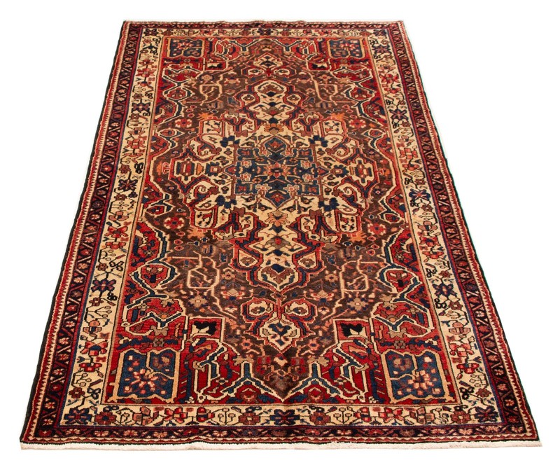 Vintage Hand-Knotted Area Rug 5'4" x 9'10" Traditional Oriental Wool Carpet gallery