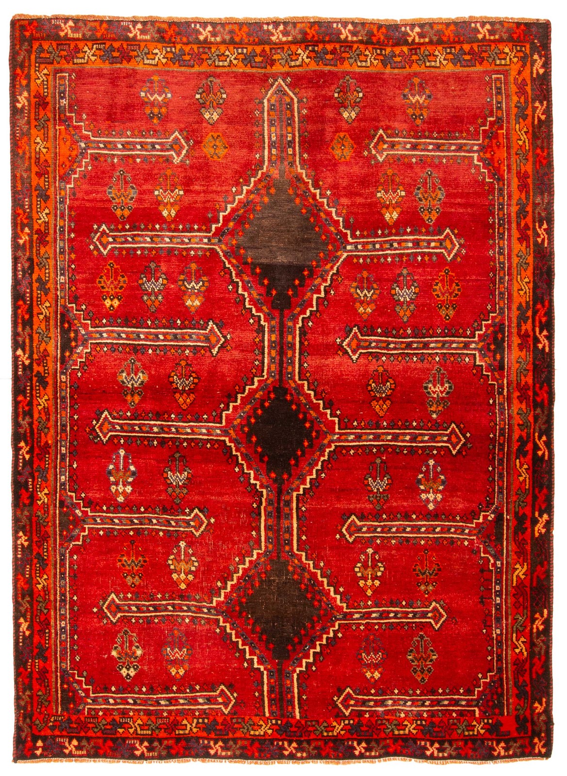 Vintage Traditional Hand-Knotted Area Rug 4'11" x 6'9" Oriental Wool Carpet gallery