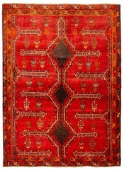 Vintage Traditional Hand-Knotted Area Rug 4’11” x 6’9″ Oriental Wool Carpet