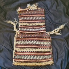 VINTAGE TURKISH KURDISH PERSIAN SALT BAG ~ HAND WOVEN WOOL
