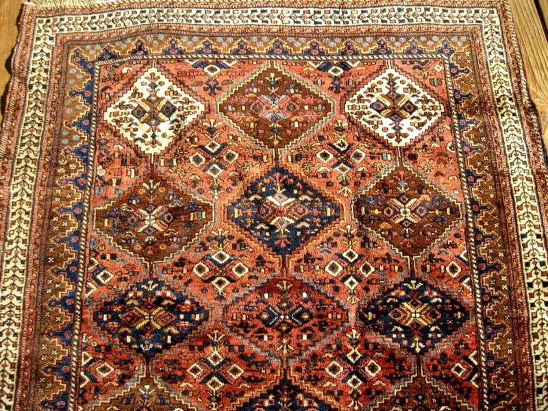 AMAZING 1900 ANTIQUE FULL PILE SMALL RUG EXCEPTIONAL PIECE GREAT COLORS gallery