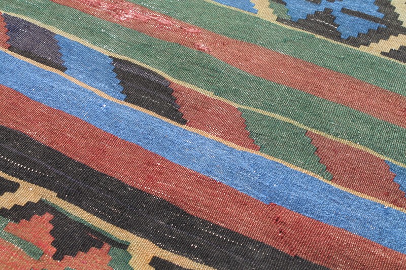Caucasian Rug 63''x113'' Hand Woven Kilim 162x288cm gallery
