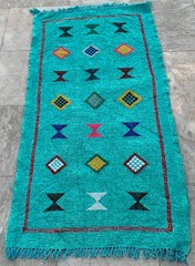 Vintage Afghan Sumak Kilim, Hand-Woven Afghan Wool, Cozy Area Carpet 2×3 ft