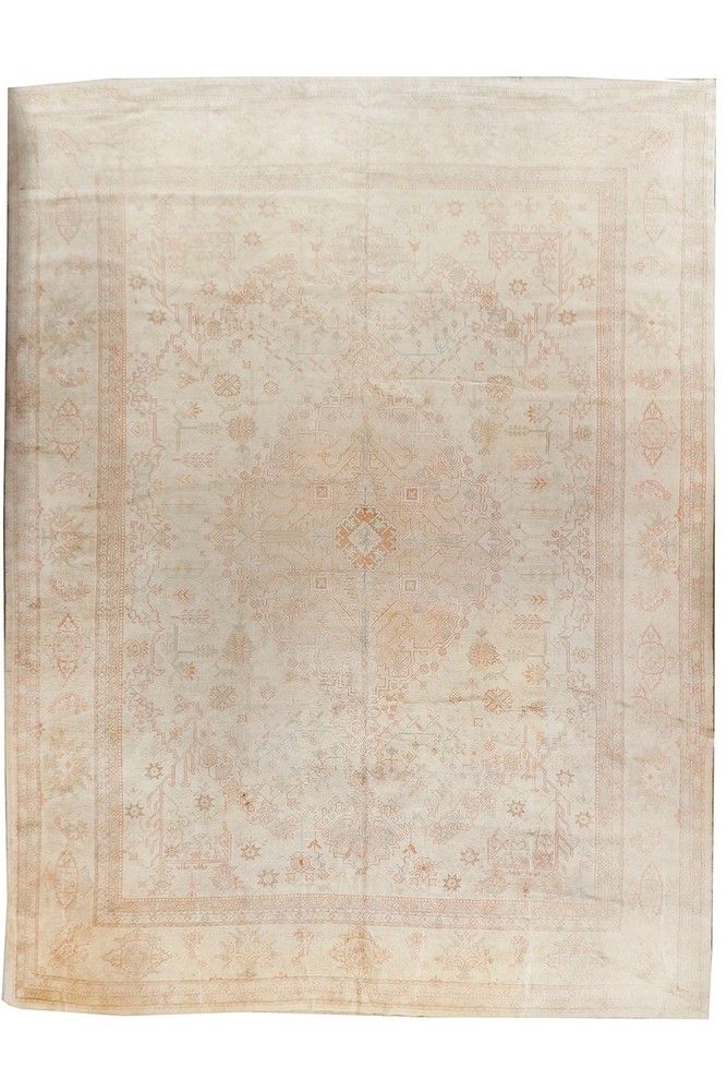 Antique Turkish Oushak Rug, 12'3 X 15'10 E23169