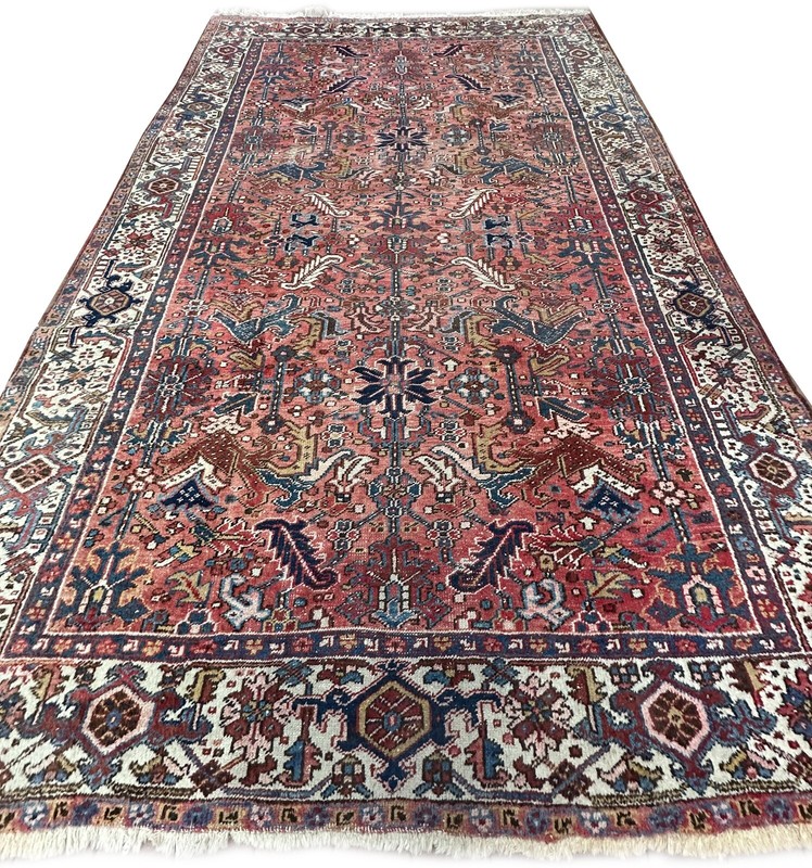 8x11 Antique Traditional Geometric Handmade Rose Wool Area Rug Classic Design gallery