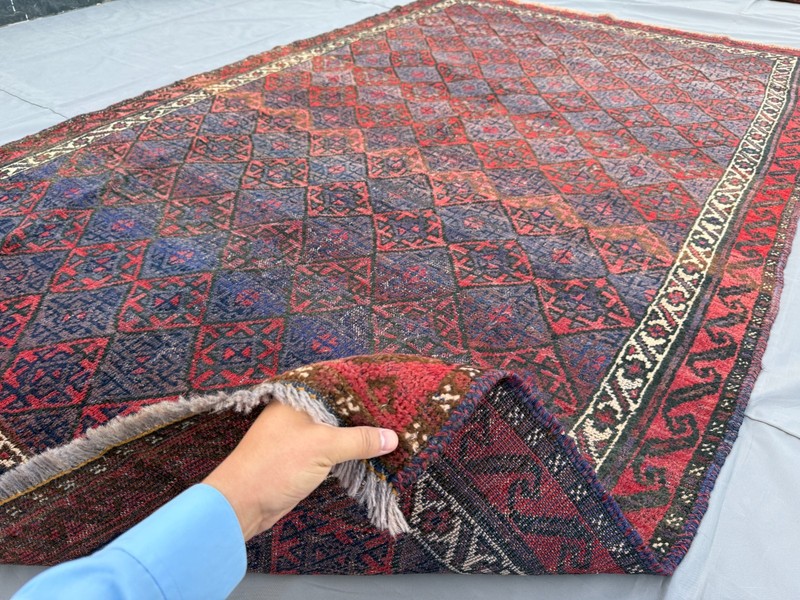 1940s Antique Afghan Baluchi Rug 6x9 Hand Knotted Persian Style Oriental Carpet gallery