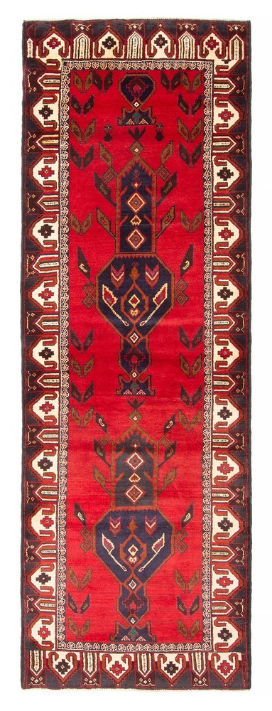 3'1" x 8'10" Vintage Hand-knotted Runner Rug Traditional Oriental Wool Carpet
