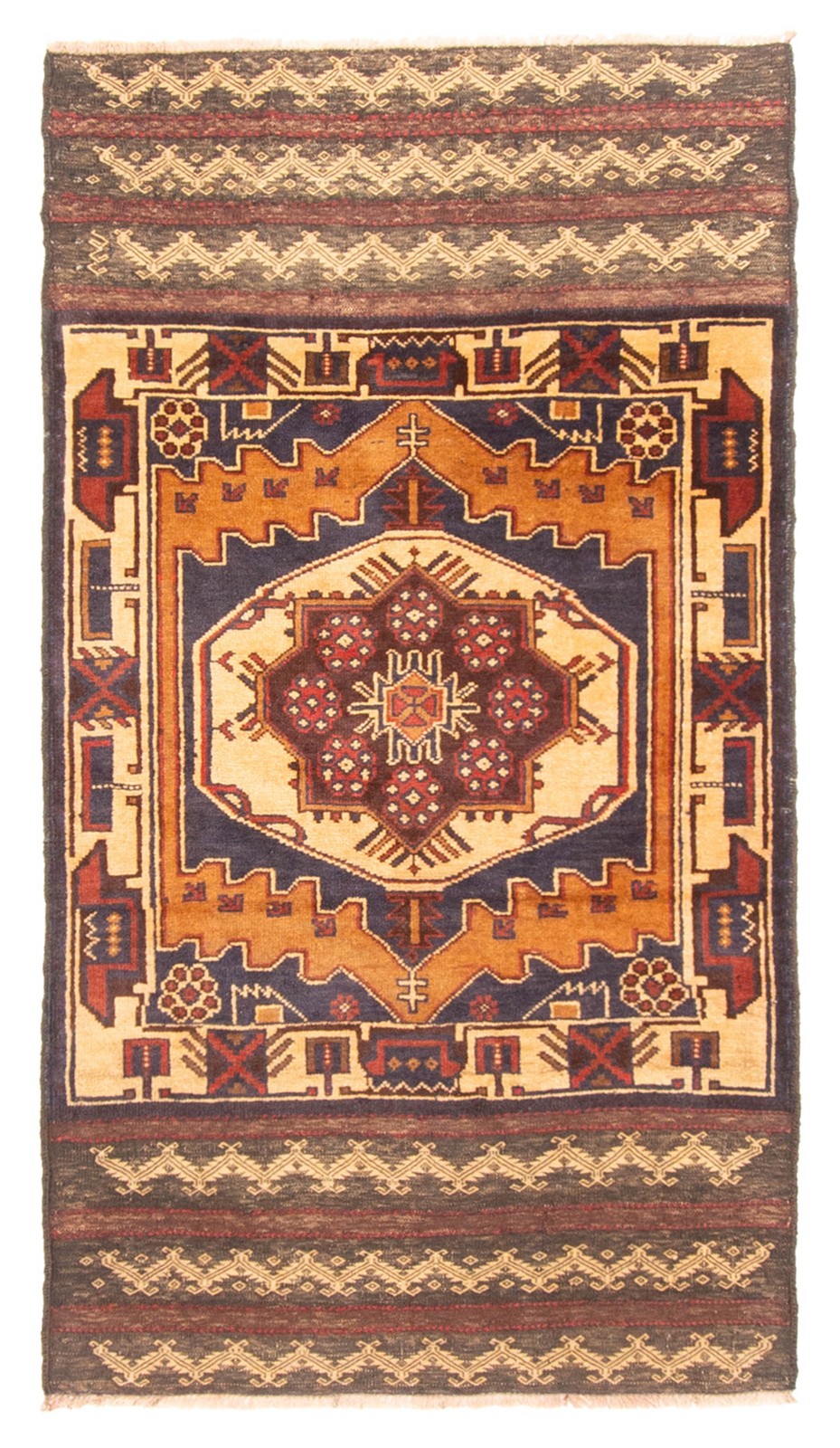 Vintage Traditional Hand-Knotted Area Rug 2'8" x 4'9" Oriental Wool Carpet gallery