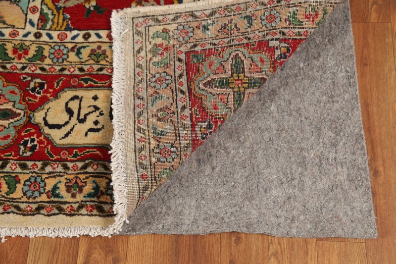 Vintage Garden Design Tebriz Dining Room Rug Wool Hand-made Carpet 6x10 gallery