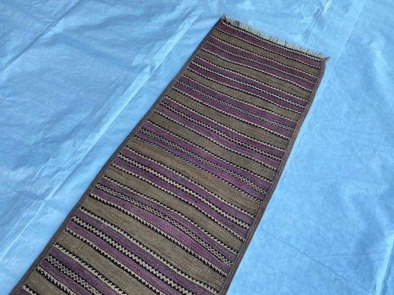 2x10 ft Afghan Handwoven Turkmen Runner Tribal Hallway Entryway Antique Wool Rug gallery